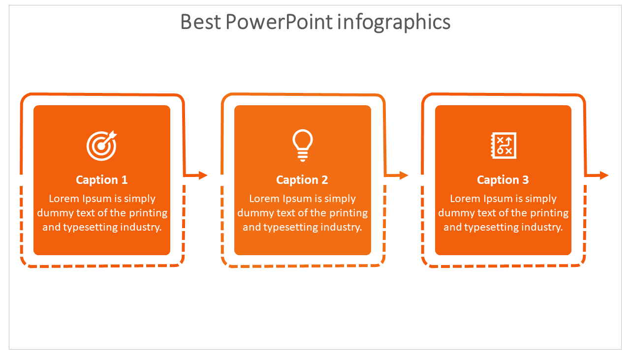 Free - Use Best PowerPoint Infographics In Orange Color Slide
